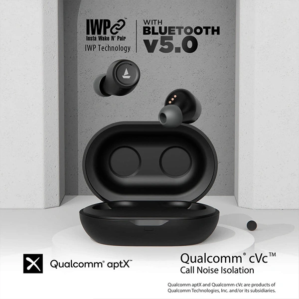 boAt Boat Airdopes 391 Bluetooth Truly Wireless Earbuds - Active Black - Active Black