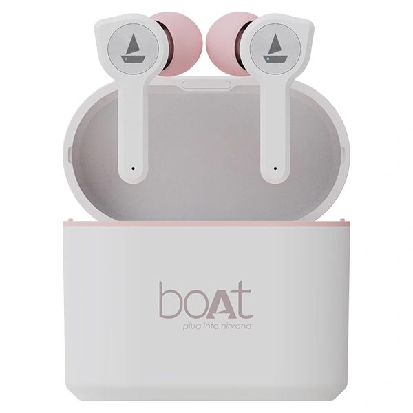 boAt Airdopes 402 Bluetooth Truly Wireless in Ear Earbuds with Mic - White - White
