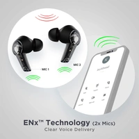 boAt Airdopes 413 ANC Wireless Earbuds with Noise Cancellation - Black - Black