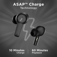 boAt Airdopes 413 ANC Wireless Earbuds with Noise Cancellation - Black - Black