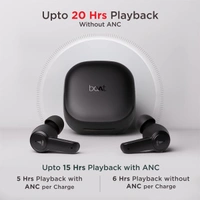 boAt Airdopes 413 ANC Wireless Earbuds with Noise Cancellation - Black - Black