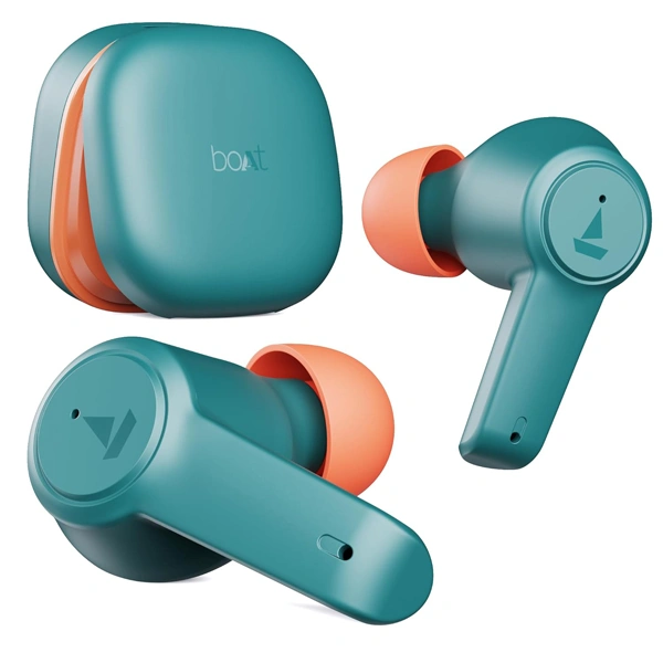 boAt Airdopes 413 ANC Wireless Earbuds with Noise Cancellation - Green - Green