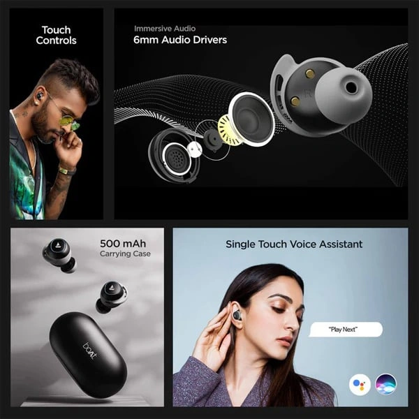 boAt Airdopes 441 True Wireless Earbuds - Sporty Blue - Sporty Blue