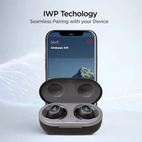 boAt Airdopes 443 Wireless Earbuds - Red - Red