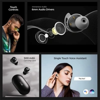 boAt Airdopes 443 Wireless Earbuds - Red - Red