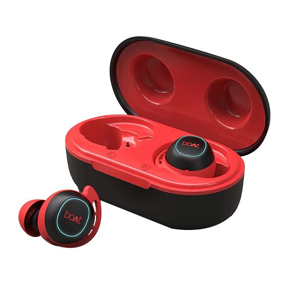 boAt Airdopes 443 Wireless Earbuds - Red - Red