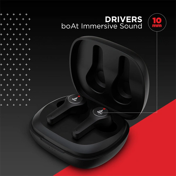 boAt Airdopes 451V2 Bluetooth Earbuds - Red - Red