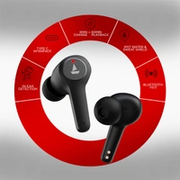 boAt Airdopes 451V2 Bluetooth Earbuds - Red - Red