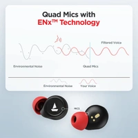 boAt Airdopes 500 ANC Wireless Earbuds - Blue - Blue
