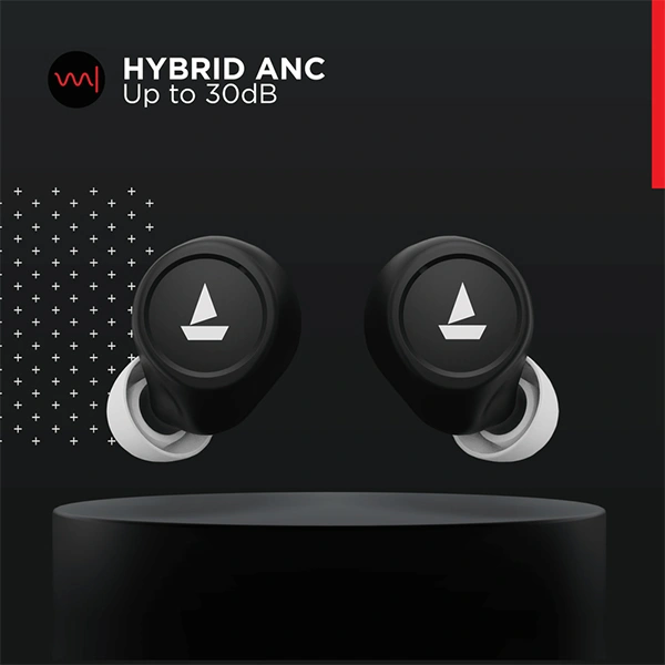boAt  Airdopes 501 ANC Wireless Earbuds - Red - Red