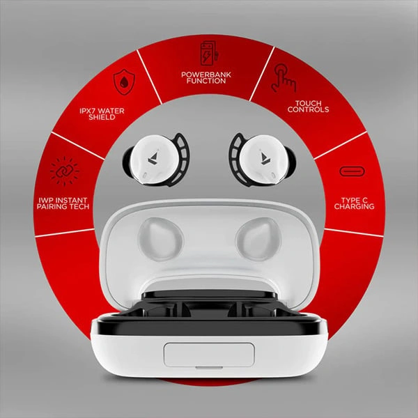 boAt Airdopes 621 True Wireless Earbuds - White Frost - White Frost