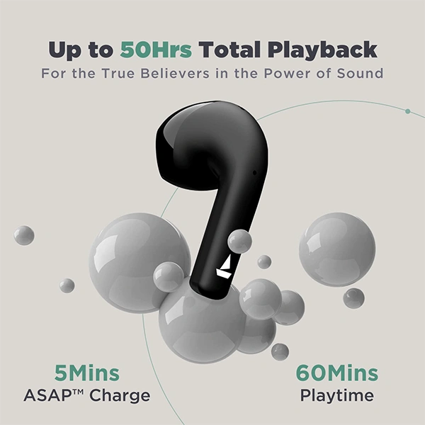 boAt Airdopes Atom 81 TWS Earbuds - Opal Black - Opal Black