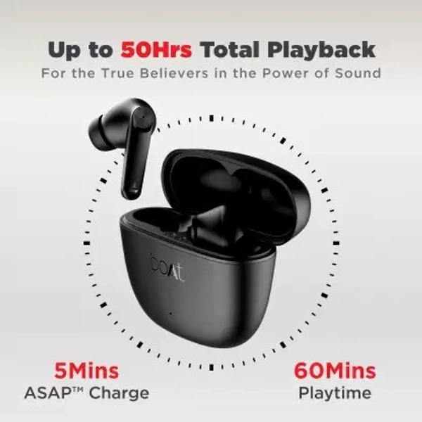 boAt Airdopes Atom 83 True Wireless Earbuds - White - White