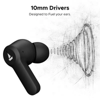 boAt Airdopes Fuel In Ear TWS Earbuds - Black - Black