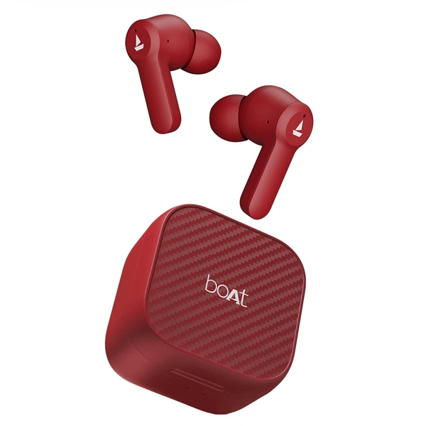 boAt Airdopes Fuel In Ear TWS Earbuds - Maroon - Maroon
