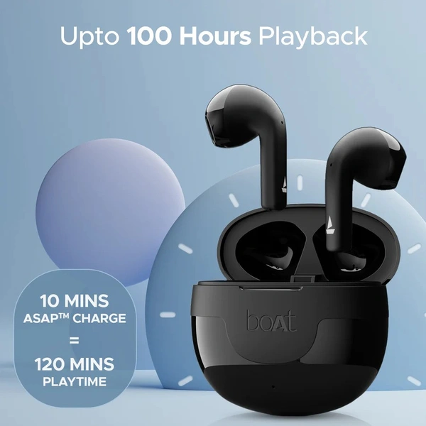 boAt Airdopes Hype True Wireless Earbuds - Opal Black - Opal Black