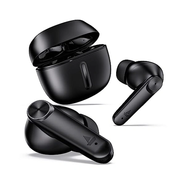 boAt Airdopes Max Wireless Earbuds with 100 Hours Playback - Carbon Black - Carbon Black