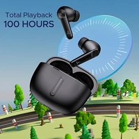 boAt Airdopes Max Wireless Earbuds with 100 Hours Playback - Carbon Black - Carbon Black