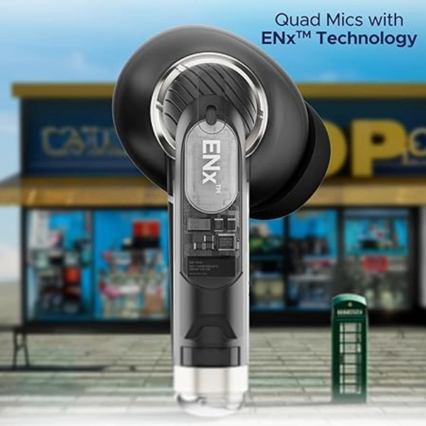 boAt Airdopes Max Wireless Earbuds with 100 Hours Playback - Carbon Black - Carbon Black