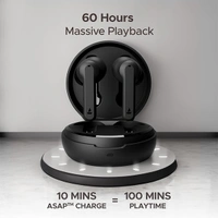 boAt Airdopes Sonik in Ear TWS Earbuds with 60 hrs Playback - Thunder Black - Thunder Black