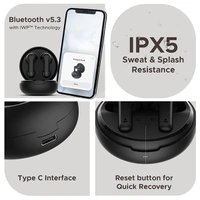 boAt Airdopes Sonik in Ear TWS Earbuds with 60 hrs Playback - Thunder Black - Thunder Black