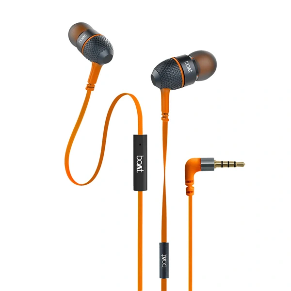 boAt Bass Heads 220 Wired in Ear Earphones - Darkorange - Darkorange