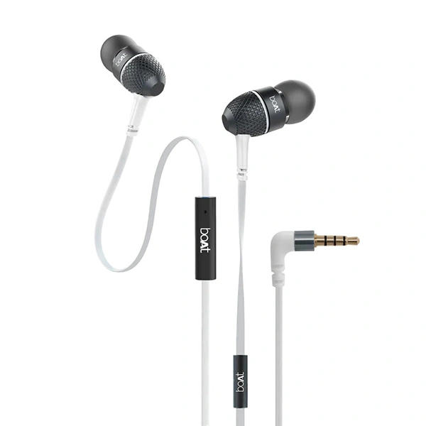boAt Bass Heads 220 Wired in Ear Earphones - Frosty White - Frosty White