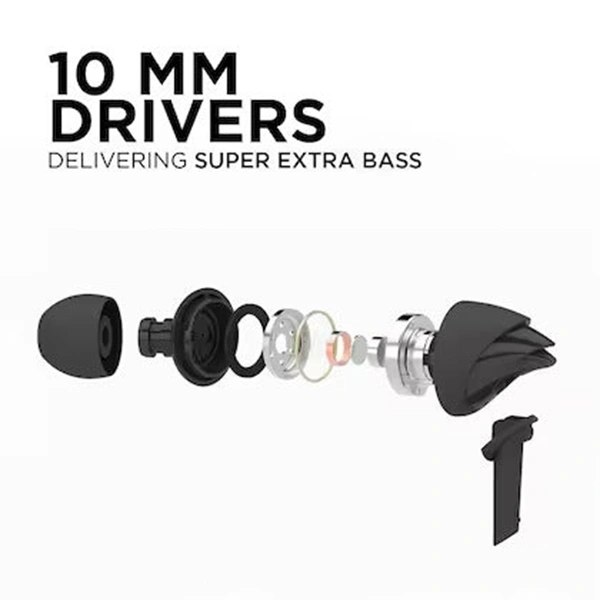 boAt Boat BassHeads 100 Earphones With Mic