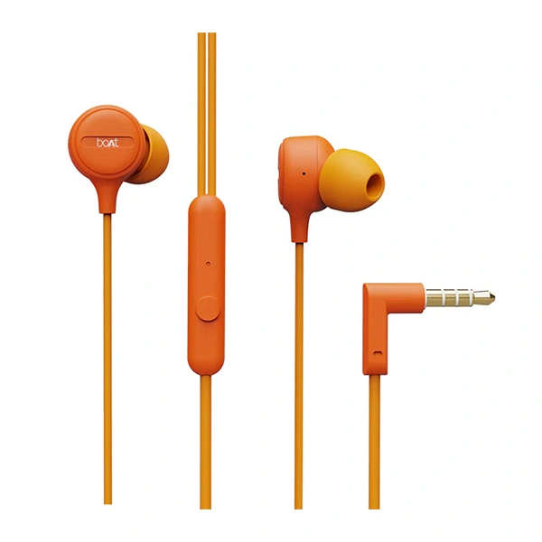 boAt Bassheads 103 Wired Earphones - Orange - Orange