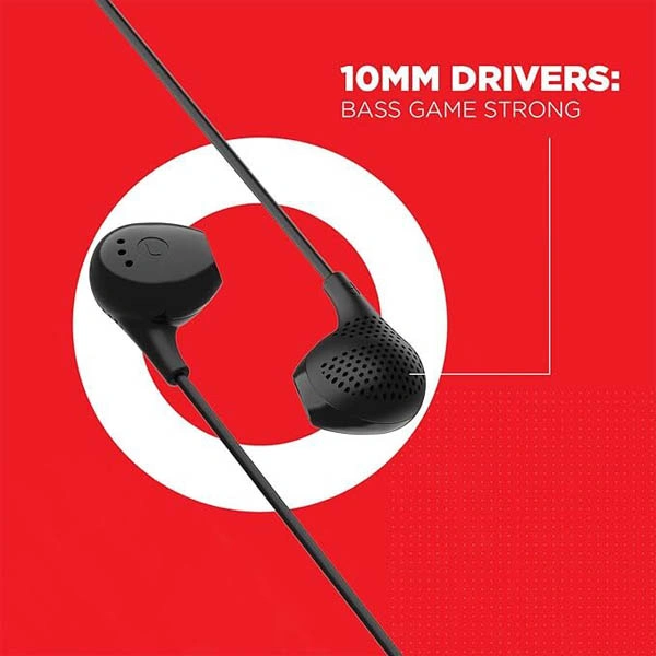 boAt Bassheads 104 in Ear Wired Earphones - Black - Black