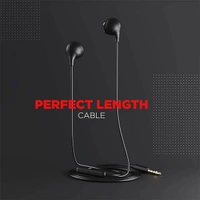 boAt Bassheads 104 in Ear Wired Earphones - Black - Black