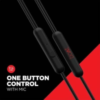 boAt Bassheads 104 in Ear Wired Earphones - Black - Black