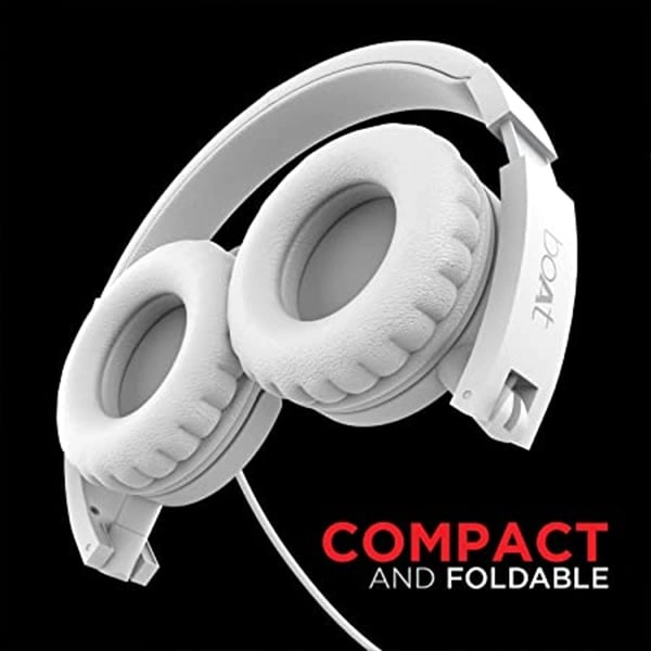boAt BassHeads 900 On-Ear Wired Headphones - Black - Black