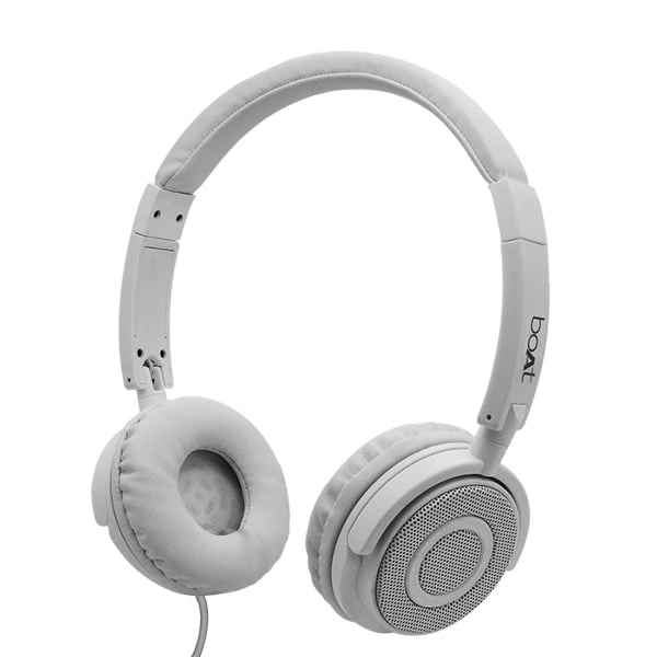boAt BassHeads 900 On-Ear Wired Headphones - Black - Black