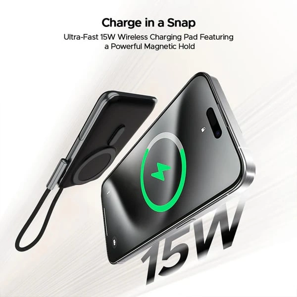 boAt EnergyShroom PB330 10K mAh Magnacharge Power Bank - Black - Black