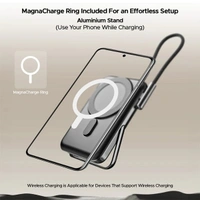 boAt EnergyShroom PB330 10K mAh Magnacharge Power Bank - Black - Black