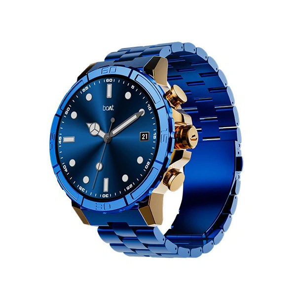 boAt Enigma X700 with 1.52 AMOLED Display Smartwatch - Blue - Blue
