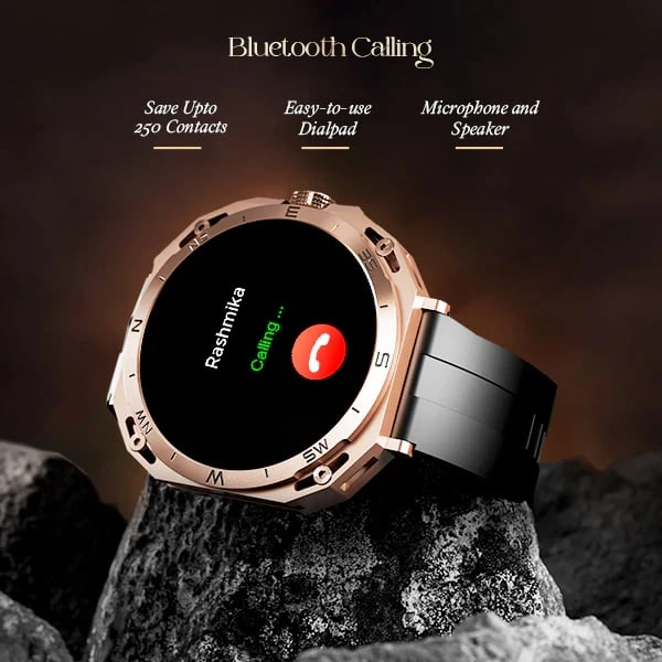 boAt Enigma Z20 Luxury Smartwatch - Metal Black - Metal Black