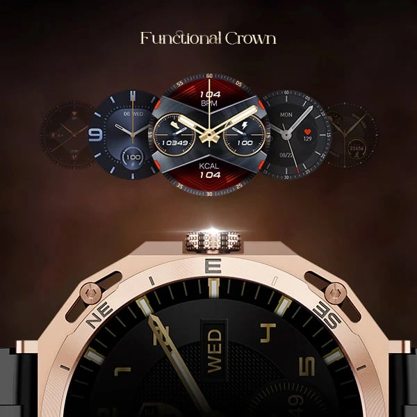 boAt Enigma Z20 Luxury Smartwatch - Metal Black - Metal Black