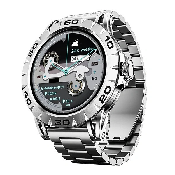 boAt Enigma Z30 1.39" (3.5 cm) HD Display Smartwatch - Classic Silver - Classic Silver