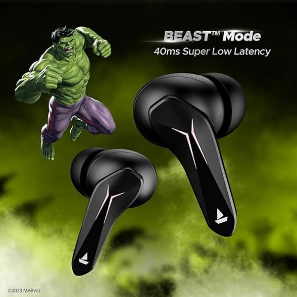 boAt Immortal 121 Hulk Edition TWS Gaming Earbuds