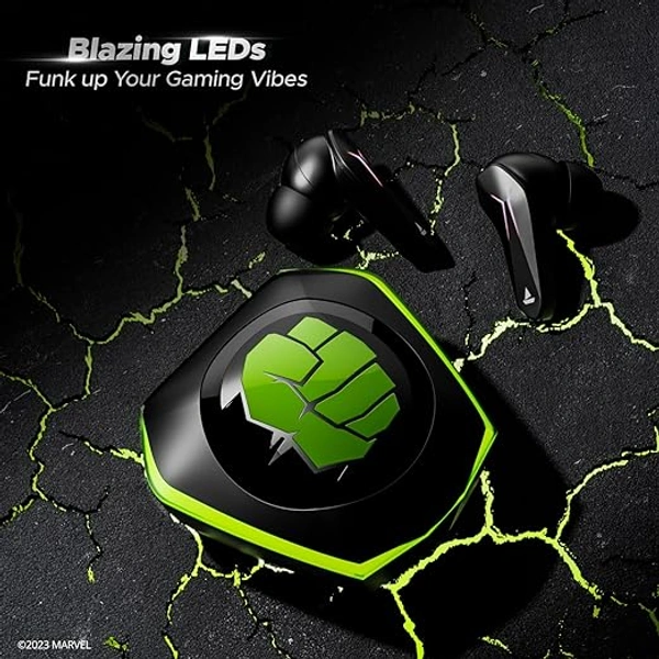boAt Immortal 121 Hulk Edition TWS Gaming Earbuds
