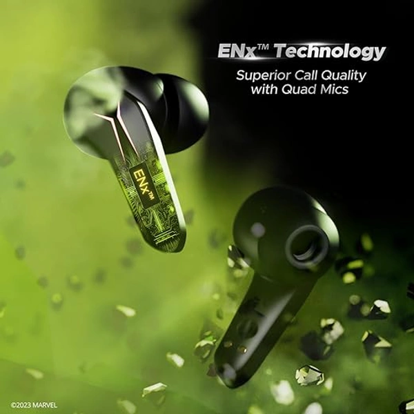 boAt Immortal 121 Hulk Edition TWS Gaming Earbuds