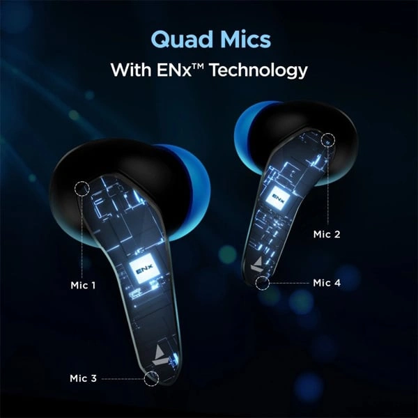 boAt Immortal 128 Gaming Earbuds with ENx Technology - White Sabre - White Sabre