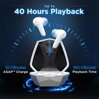 boAt Immortal 131 TWS Wireless Gaming Earbuds - White Sabre - White Sabre