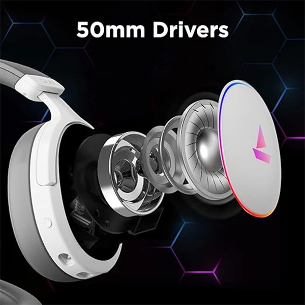 boAt Immortal IM 300 Over-Ear Wired Gaming Headphones - Black - Black
