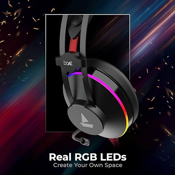 boAt Immortal IM 400 Over-Ear Wired Gaming Headphones