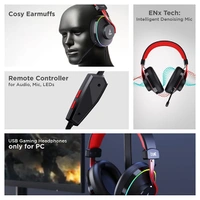 boAt Immortal IM-700 Gaming Bluetooth Wireless Over Ear Headphones - Aqua Blue, Beige, Black