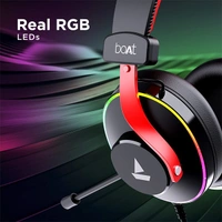 boAt Immortal IM-700 Gaming Bluetooth Wireless Over Ear Headphones - Aqua Blue, Beige, Black