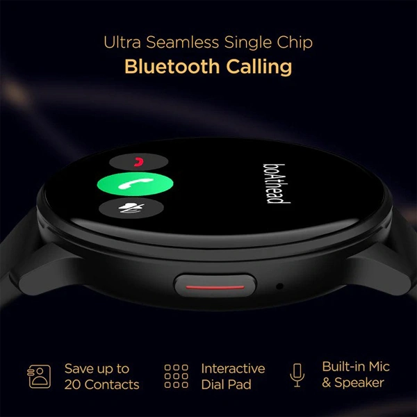 boAt Lunar Call 1.39 AMOLED Display Smart Watch - Active Black - Active Black
